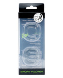 Sport Fucker Boner Cock Ring Expansion Kit Clear packaging showing two additional cock rings for customization.