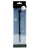 Sport Fucker Piss Play Urethral Sound Black packaged in its product box for easy display and access.