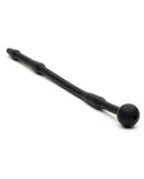 Sport Fucker Piss Play Urethral Sound Black made from medical grade silicone for comfort and easy sterilization.