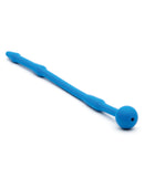 Sport Fucker Piss Play Urethral Sound Blue, a silicone urethral sound designed for internal stimulation.