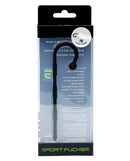 Sport Fucker Ultra Sound Urethral Plug Black in packaging with clear details and curved handle for enhanced stimulation.
