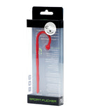 Sport Fucker Ultra Sound Silicone Urethral Plug Red in packaging showcasing smooth silicone design.