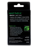 Sport Fucker Cum Plug Urethral Sound Kit Blue product description and care instructions.