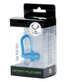 Sport Fucker Cum Stopper 2.0 Urethral Plug Blue packaging showcasing the innovative design and features.