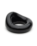 Sport Fucker The Wedge Silicone Cock Ring Black - minimalist, stretchable design for support and comfort.