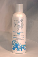 Slippery Stuff 8 Oz Water-Based Gel Lubricant bottle with personal lubricant details and water-based formula.
