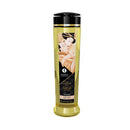 Shunga Massage Oil Desire Vanilla 8 Oz bottle, perfect for enhancing intimate moments with a luxurious, sensual aroma.