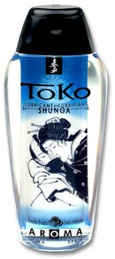 Shunga Toko Aroma Lubricant Exotic Fruits 5.5 Oz bottle with elegant design.