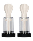 Shots Electroshock Nipple Suckers Clear designed for enhanced sensation play with electro stimulation and suction.