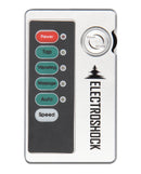 Shots Electroshock Nipple Suckers Clear remote control with power, tap, vibration options.