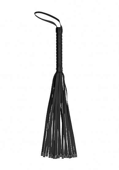 OUCH! SKULLS & BONES WHIP W/ SKULLS BLACK-0