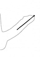 Silicone Beginners Plug Set Urethral Sounding Black designed for controlled and comfortable stimulation.