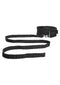 VELVET & VELCRO COLLAR & LEASH ADJUSTABLE BLACK-3