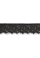 B&W LACE MASK WITH ELASTIC STRAP-2