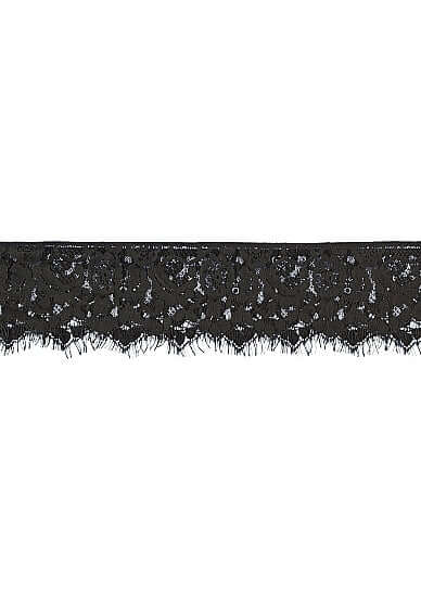 B&W LACE MASK WITH ELASTIC STRAP-2