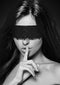 B&W LACE MASK WITH ELASTIC STRAP-5