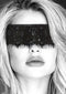 B&W LACE MASK WITH ELASTIC STRAP-0