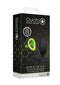 Ouch! Glow Butt Plug with detachable cock ring and ball strap, glow in the dark packaging design.