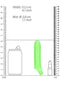 Size comparison of Ouch! Glow in the Dark Smooth Stretchy Penis Sleeve in fluorescent green next to a soda can and lipstick.