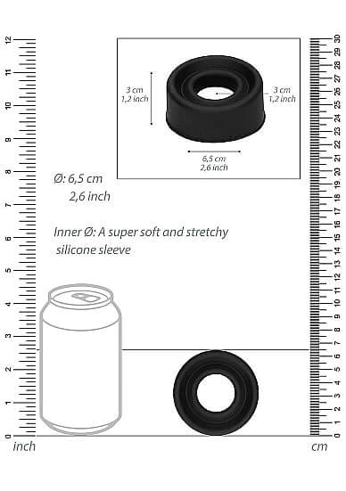 PUMPED SILICONE PUMP SLEEVE MEDIUM BLACK-2
