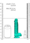 REALROCK 6IN REALISTIC DILDO W/ BALLS TURQUOISE-2