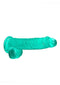 REALROCK 6IN REALISTIC DILDO W/ BALLS TURQUOISE-5