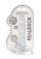 REALROCK 7IN REALISTIC DILDO W/ BALLS CRYSTAL CLEAR-1