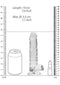 REALROCK 7IN REALISTIC DILDO W/ BALLS CRYSTAL CLEAR-2
