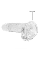 REALROCK 7IN REALISTIC DILDO W/ BALLS CRYSTAL CLEAR-4