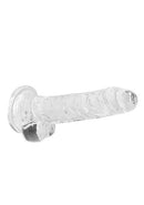 REALROCK 7IN REALISTIC DILDO W/ BALLS CRYSTAL CLEAR-5