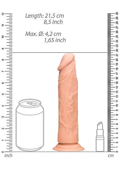 REALROCK 8IN DONG FLESH W/O TESTICLES-7