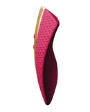 Shunga Obi Intimate Massager Raspberry side view, designed for intense clitoral pleasure and variety in sensations.