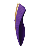 Shunga Obi Intimate Massager Purple side view showcasing its contoured design and textured surface for enhanced stimulation.