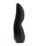 Shunga Aiko Intimate Massager Black featuring a sleek silicone design and dual motors for unique sensations.