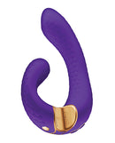 Shunga Miyo Intimate Massager Purple showcasing its elegant design for dual-zone stimulation.