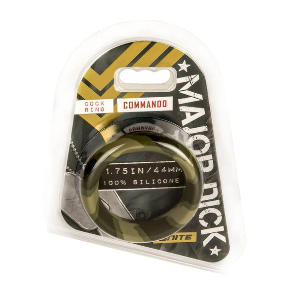 MAJOR DICK COMMANDO 1.75 WIDE SILICONE COCK RING "-1