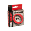 Man Magnet 2 inches Core Cock Ring packaging featuring a durable silicone design and size details.