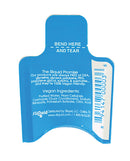 Sliquid Naturals H2O 0.17 Oz Water Based Lube Pillow packaging with vegan ingredients and tear instructions.