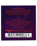 Sliquid Swirl Lube Pillow 0.17 Oz Strawberry Pomegranate ingredients and Sliquid Promise details.