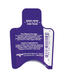Sliquid Naturals Silk Hybrid Lubricant .17 oz Pillow packaging with vegan ingredient details.
