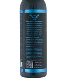 Ride Rocco Seed Hybrid Cum Lube 8.5 oz bottle back label showing ingredients and usage warnings.