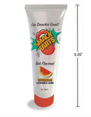 Smack Tart Lickable Lube 2 Oz Sour Watermelon in a tube highlighting its tart flavor and playful design.