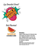 Smack Tart Lickable Lube 2 Oz Sour Watermelon packaging featuring tart flavored watermelon lube details.