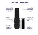 Satisfyer Sparkling Darling Mini Clitoral Vibrator showing product features like rounded tip and silicone surface.