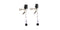 Spartacus adjustable nipple clamps with purple beads and rubber tips in alligator style for sensory play.