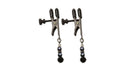 Spartacus Adjustable Beaded Nipple Clamps with decorative beads for customizable stimulation and eye-catching style.