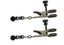 Spartacus Adjustable Beaded Nipple Clamps with decorative beads for customizable stimulation.