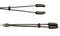 Black tweezer nipple clamps with beads and rubber tips, adjustable for gentle pinch sensation.