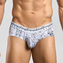Male Basics Hipster Brief Spider Large in a low-rise hipster cut with a playful print design.