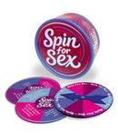 Spin For Sex Adult Game packaging and spinner disks showcasing interactive fun for couples.